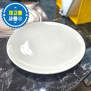 [재고] 도자기 원형접시 (흰색) / 재고 42개